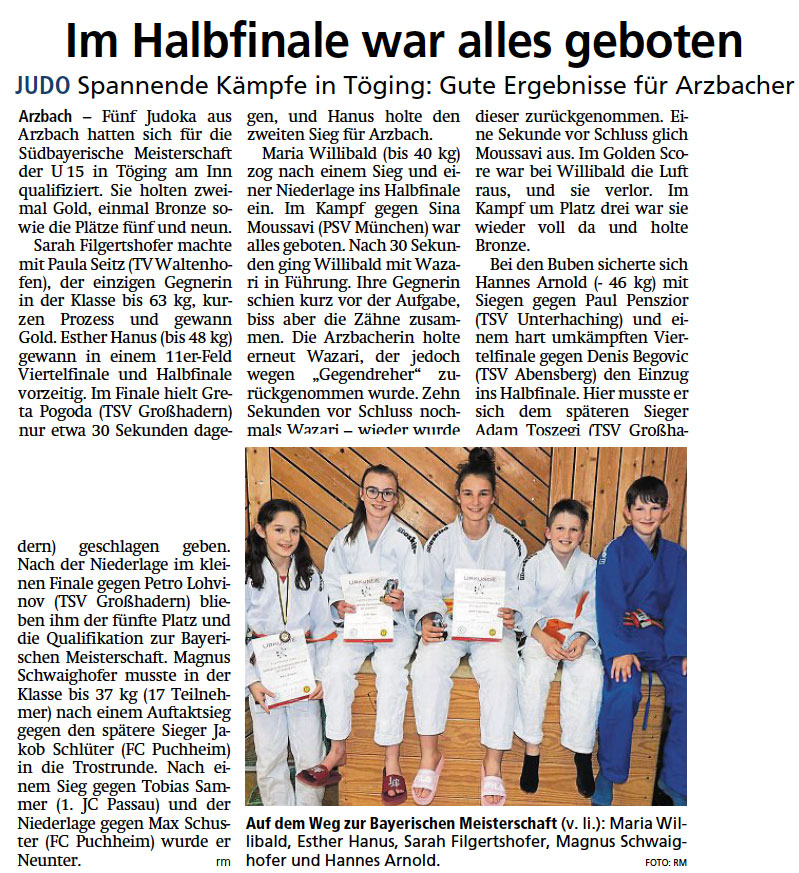 Im Halbfinale war alles geboten TK vom 2. Mai 2019