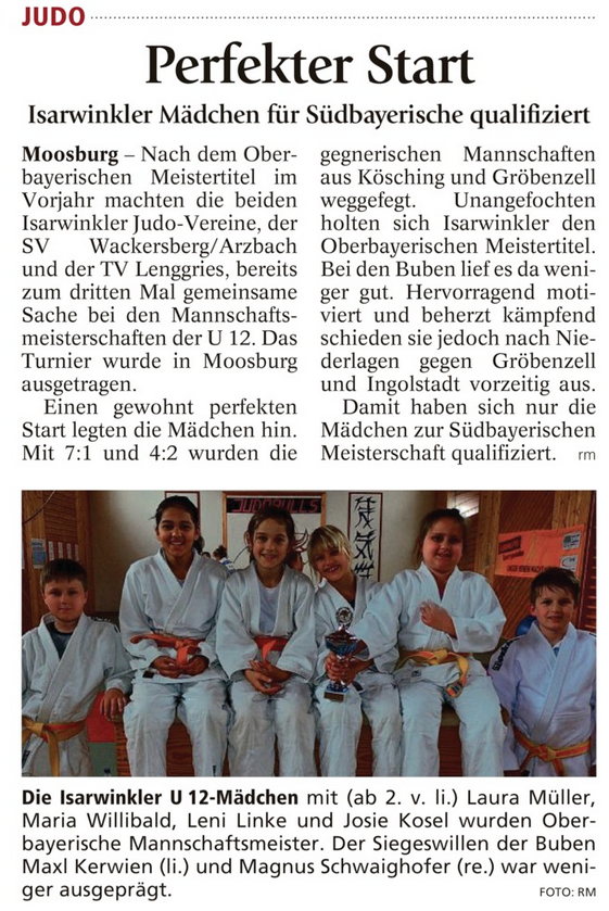Perfekter Start